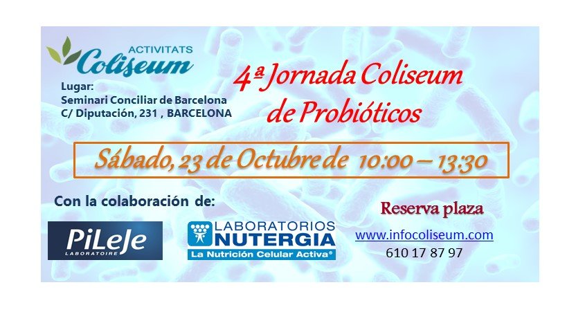 4a Jornada PROBIÓTICOS, con Nutergia y Pileje